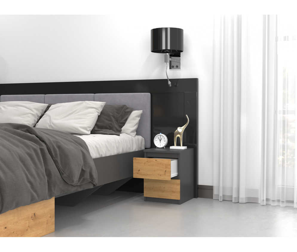 Szafka nocna Malwa M2 ANTRACYT ARTISAN