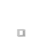 Regał Kalax 1X1 BIAŁY