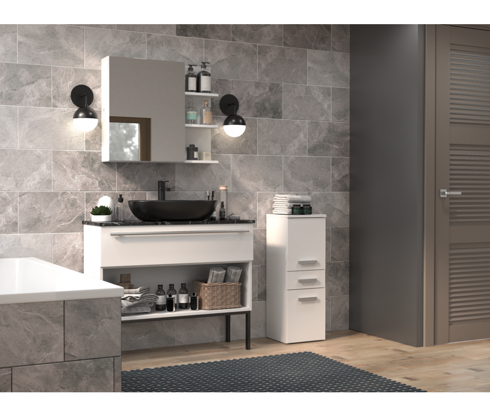 Słupek łazienkowy Nel V DDS BIAŁY