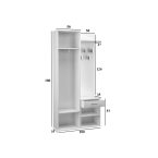 Garderoba Duo DUO BIAŁY