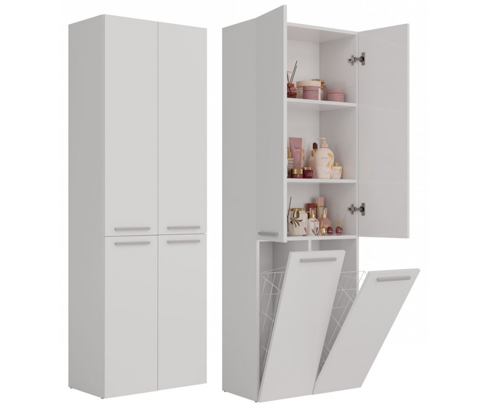 Słupek łazienkowy Nel 2K/DD BIAŁY