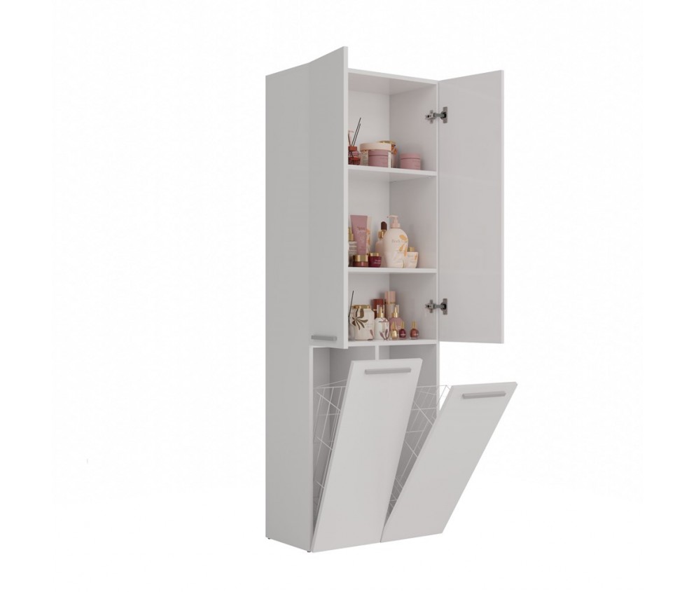 Słupek łazienkowy Nel 2K/DD BIAŁY