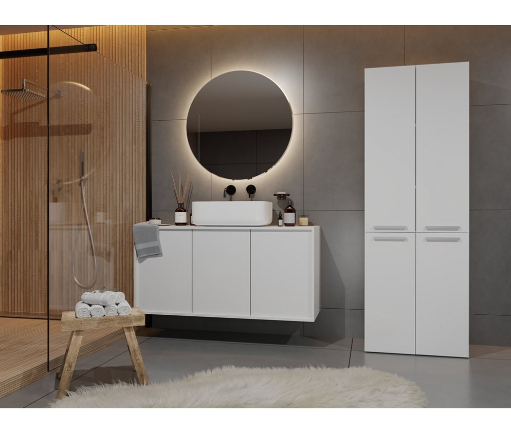 Słupek łazienkowy Nel 2K/DD BIAŁY