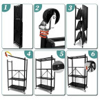 Regał Magazynowe FS004 CZARNY