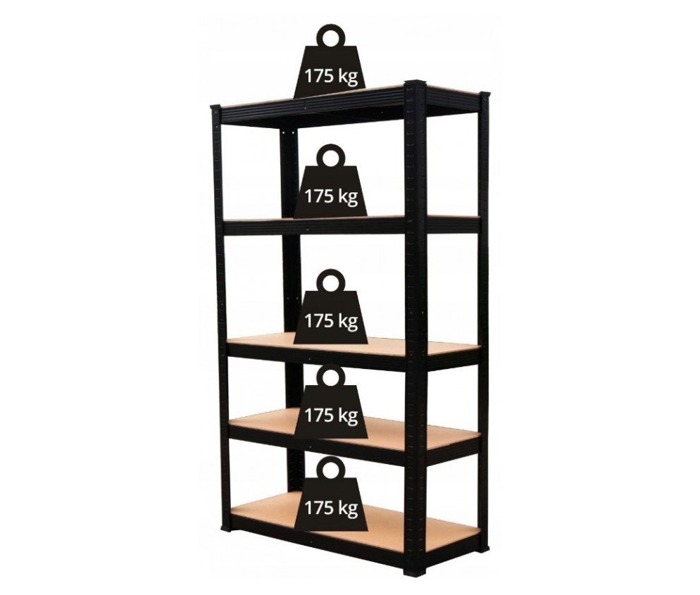 Regał Magazynowe P9030 CZARNY