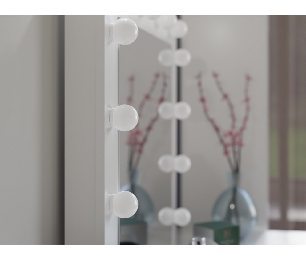 Zestaw toaletka Marina T+ 2S+L BIAŁY