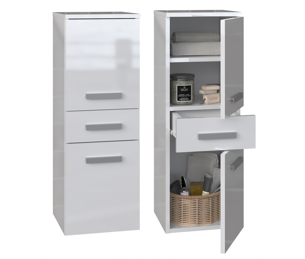 Słupek łazienkowy Nel V DDS BIAŁY POŁYSK