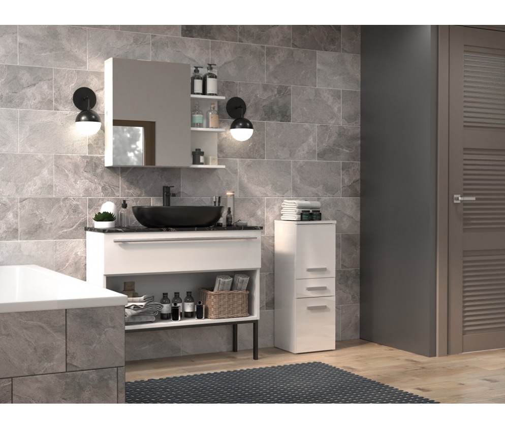 Słupek łazienkowy Nel V DDS BIAŁY POŁYSK