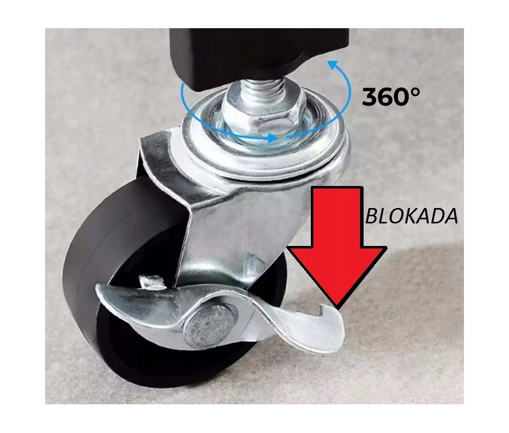 Regał Magazynowe FS003 CZARNY