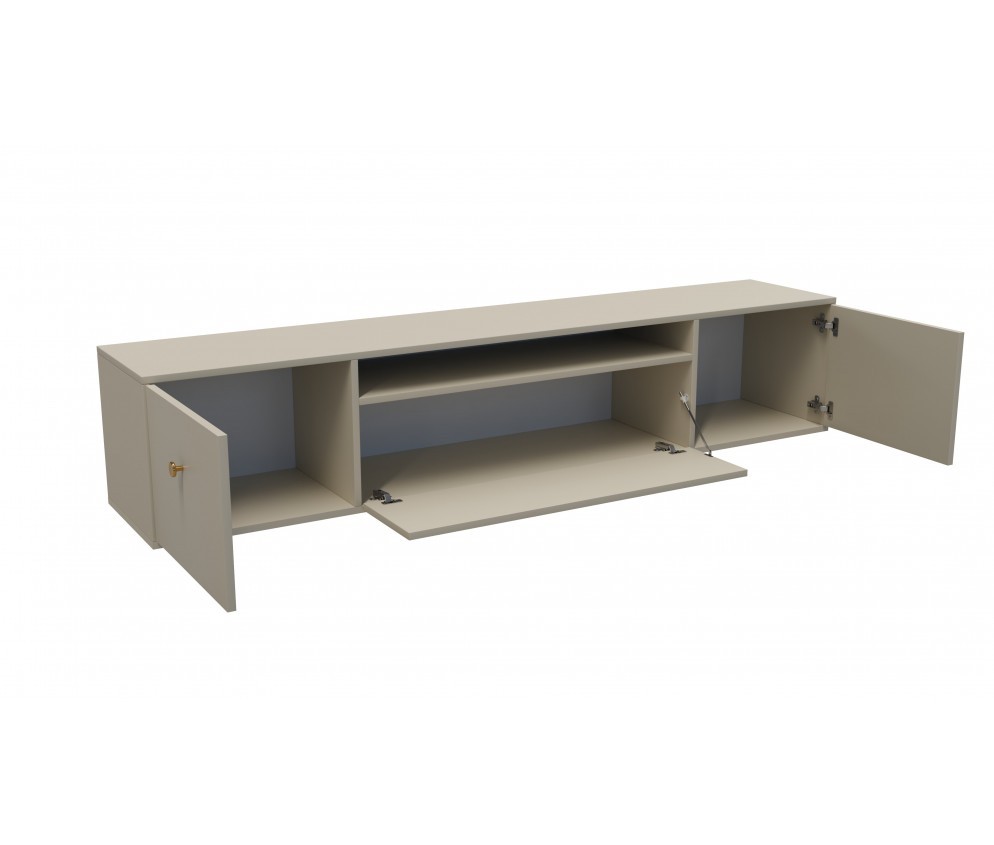 Szafka RTV Nell 180/200 Kaszmir Frezowana wisząca/stojąca