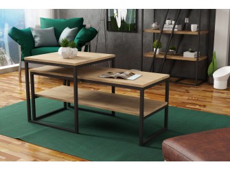 Stolik kawowy Tony z półką