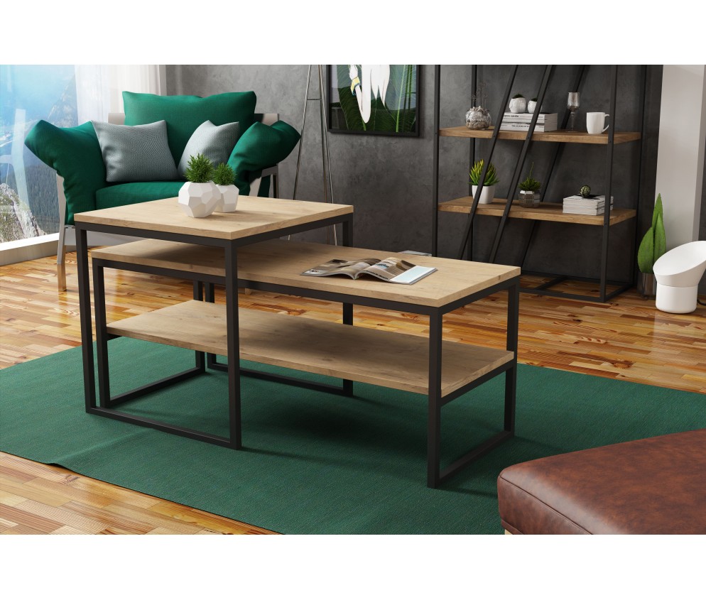 Stolik kawowy Tony z półką