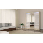 Szafa przesuwna Derino 180 Połysk + Lustro