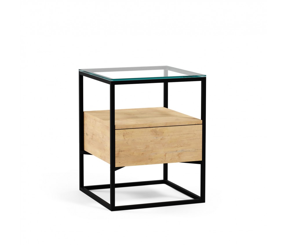 Szafka nocna szklana Dalen