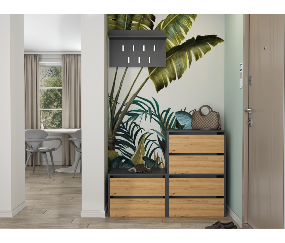 Szafka na obuwie MODO 1 ANTRACYT ARTISAN