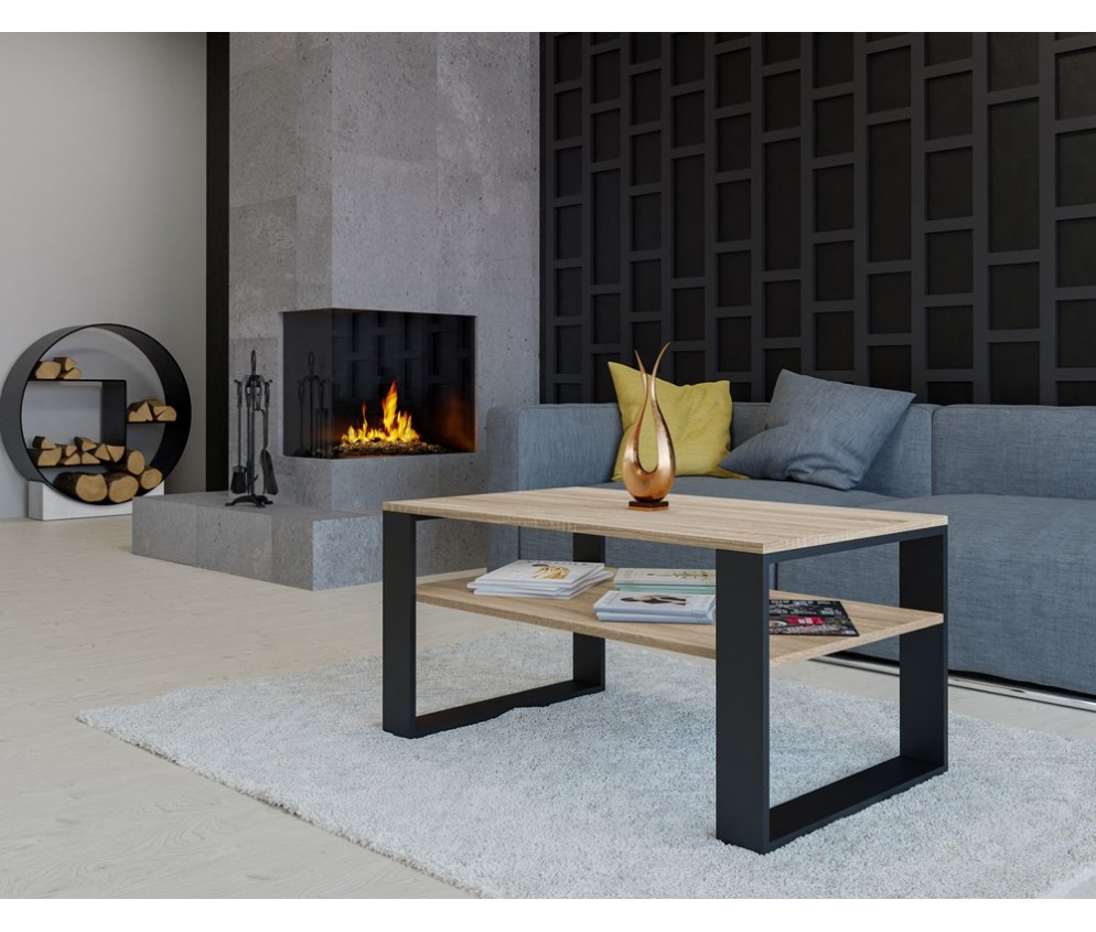 Ława Modern 1P SONOMA CZARNY