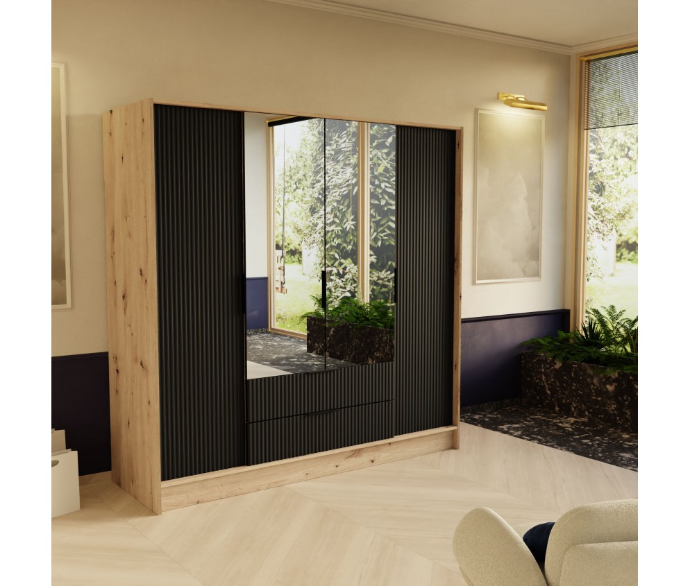 Szafa uchylna Mello Ryflowana 200