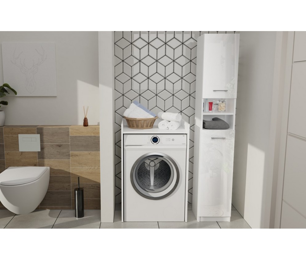 Słupek łazienkowy Marbela 1.0 BIAŁY POŁYSK