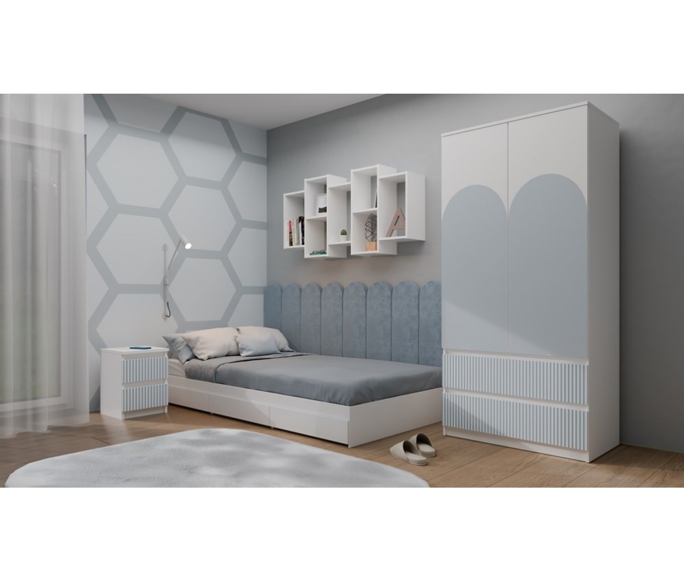 Szafka nocna Malwa M2 ARTESO BLUE / Niebieski