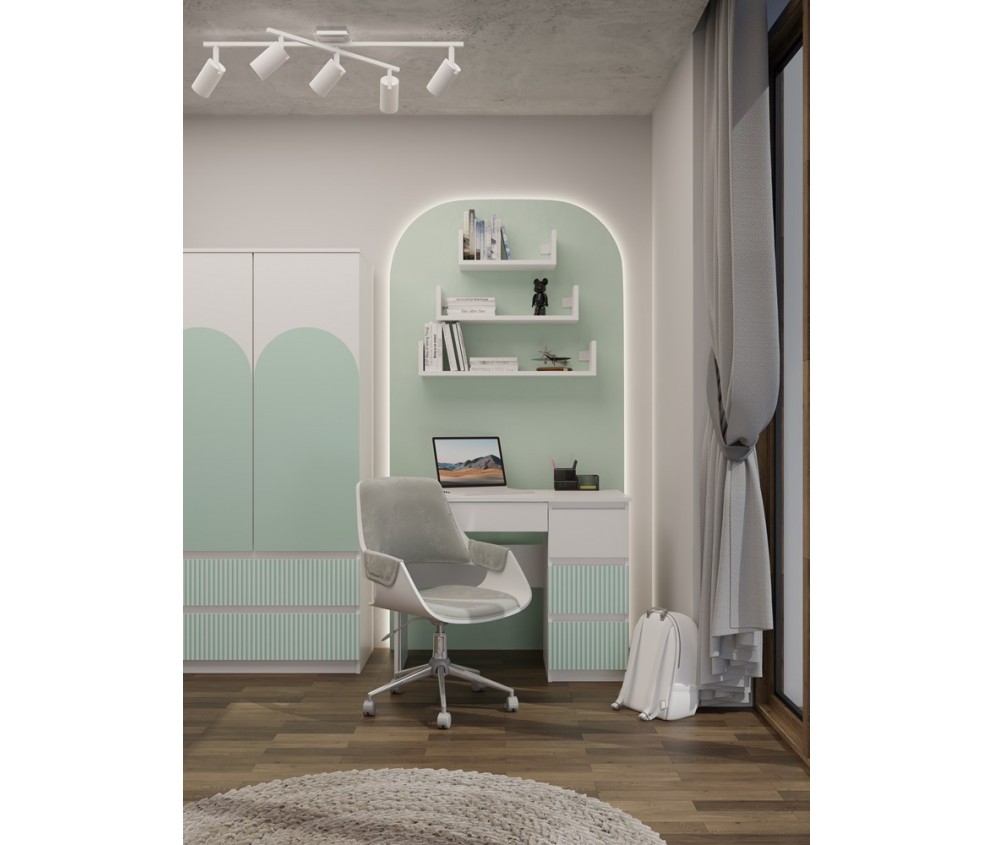 Biurko Mijas PRAWE ARTESO MINT Miętowy