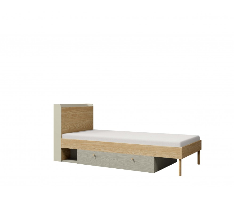 Łóżko Silva 2SZ 94 Eukaliptus LEWE/PRAWE