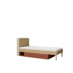 Łóżko Silva 2SZ 94 Koral LEWE/PRAWE