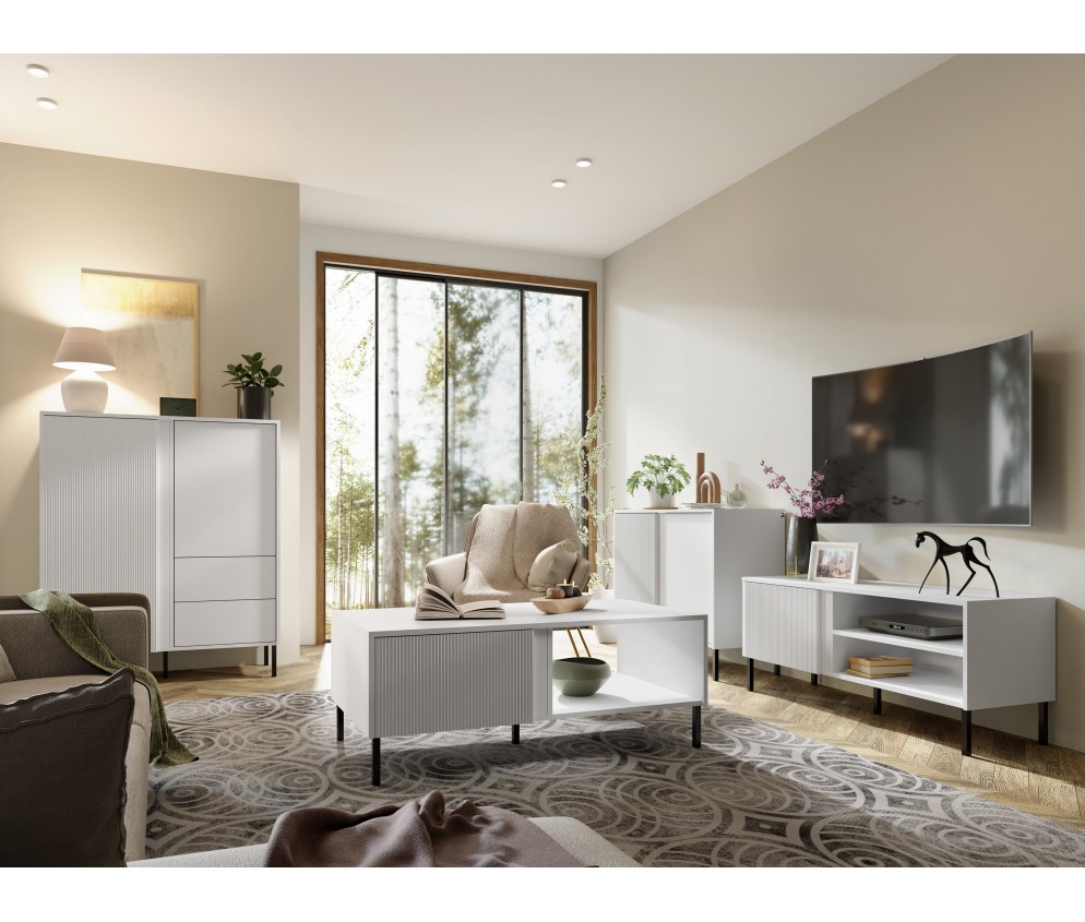 Stolik kawowy Camila 110 Biały