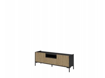 Szafka RTV Alabama 150 CZARNY/DĄB ARISTAN