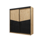 Szafa Amber 2D 200 dąb odwieczny/czarny