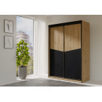 Szafa Amber 2D 150 dąb odwieczny/czarny