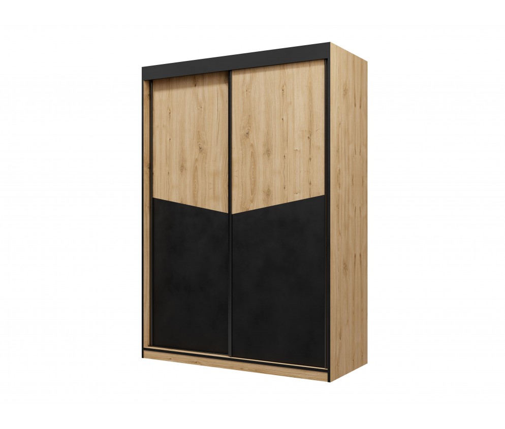 Szafa Amber 2D 150 dąb odwieczny/czarny