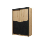 Szafa Amber 2D 150 dąb odwieczny/czarny