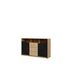 Komoda Amber 2D3S 150 dąb odwieczny/czarny