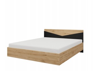 Łóżko Amber 165 dąb odwieczny/czarny