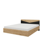 Łóżko Amber 165 dąb odwieczny/czarny