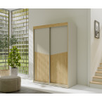 Szafa Amber 2D 150 dąb szarobeżowy / dąb oliwkowy