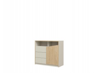 Komoda Amber 1D3S 100 szarobeżowy / dąb oliwkowy 2