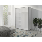 Szafa London 150 biały / czarny