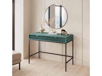 Toaletka Viva 104 Labrador Green/czarny stelaż/złoty uchwyt