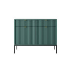 Komoda Viva 104 Labrador Green/czarny stelaż/złoty uchwyt