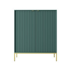 Komoda Viva 104 2D Labrador Green/złoty stelaż/złoty uchwyt