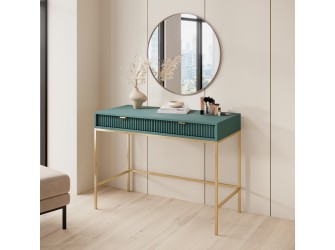 Toaletka Viva 104 Labrador Green/złoty stelaż/złoty uchwyt