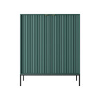 Komoda Viva 104 2D Labrador Green/czarny stelaż/złoty uchwyt