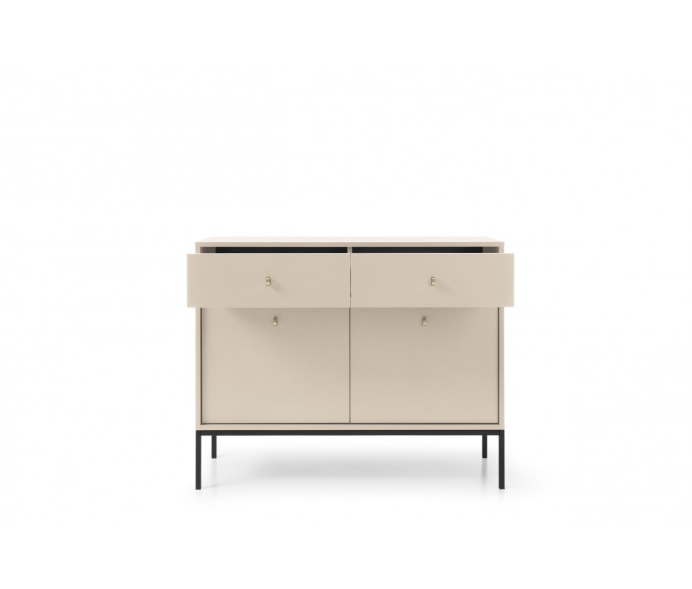 Komoda Mira 2D2SZ 104 Beż Piaskowy