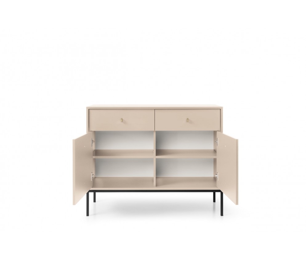 Komoda Mira 2D2SZ 104 Beż Piaskowy