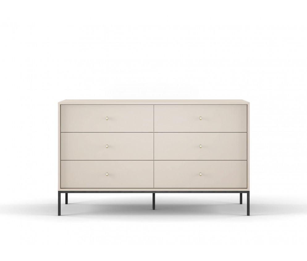 Komoda Mira 154 6SZ Beż Piaskowy