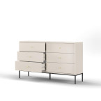 Komoda Mira 154 6SZ Beż Piaskowy