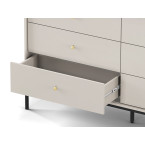 Komoda Mira 154 6SZ Beż Piaskowy