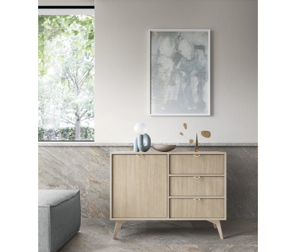 Komoda Garden 1D3SZ 106 Beż Piaskowy
