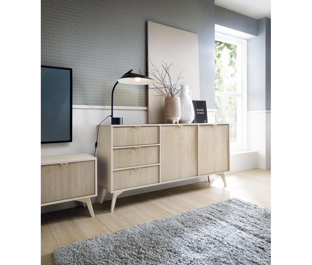 Komoda Garden 2D3SZ 158 Beż Piaskowy